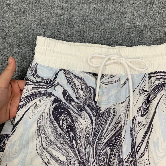 Athleta Shorts Womens XS Extra Small Blue Swirl Marble All Activity Drawstring - Picture 3 of 15